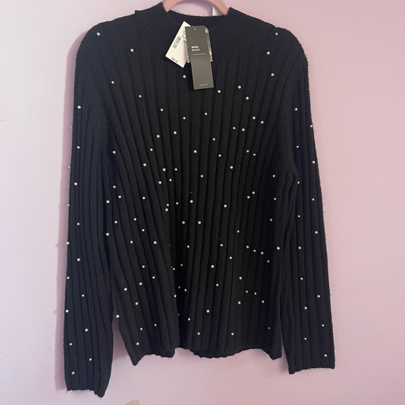 BRAND NEW Ricki’s Wool Blend Pearl Sweater - Picture 1 of 6